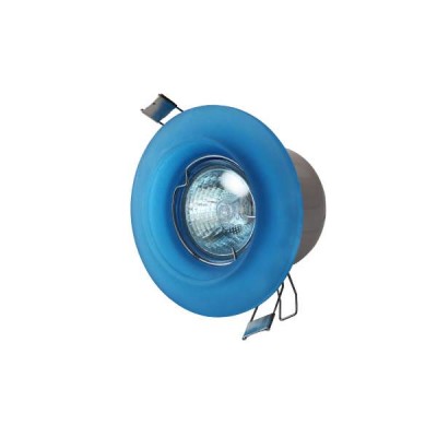 Spots Recessed Glass Oval MR16 Light Blue