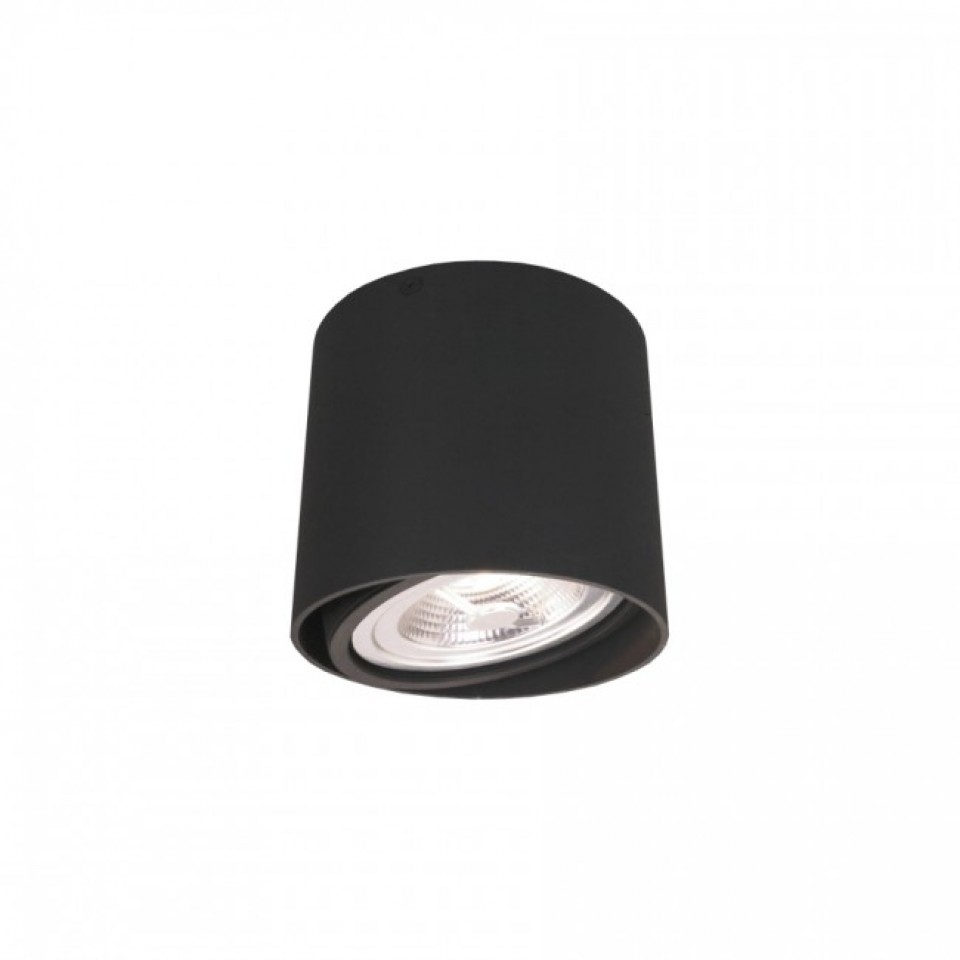 Round Ceiling Spot light of aluminum Nord GU10 / E27 Black