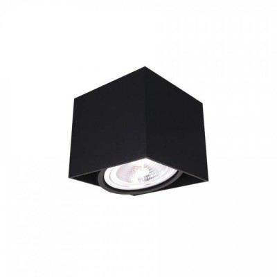 Square Ceiling Spot light of aluminum Nino GU10 / E27 Black