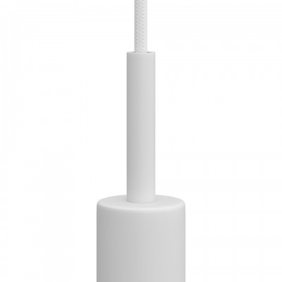 Μεταλλικό στήριγμα καλωδίου 7 cm μαζί με μαστό, παξιμάδι και ροδέλα Λευκό