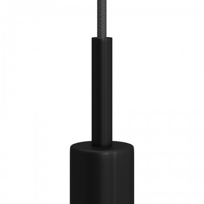 Μεταλλικό στήριγμα καλωδίου 7 cm μαζί με μαστό, παξιμάδι και ροδέλα Μαύρο