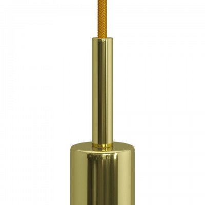 Μεταλλικό στήριγμα καλωδίου 7 cm μαζί με μαστό, παξιμάδι και ροδέλα Χρυσό