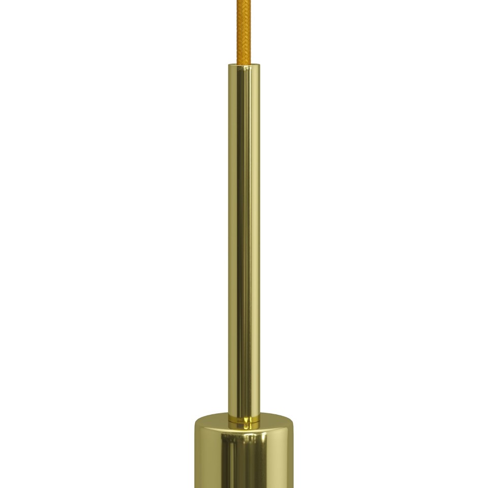 Μεταλλικό στήριγμα καλωδίου 15 cm μαζί με μαστό, παξιμάδι και ροδέλα Χρυσό