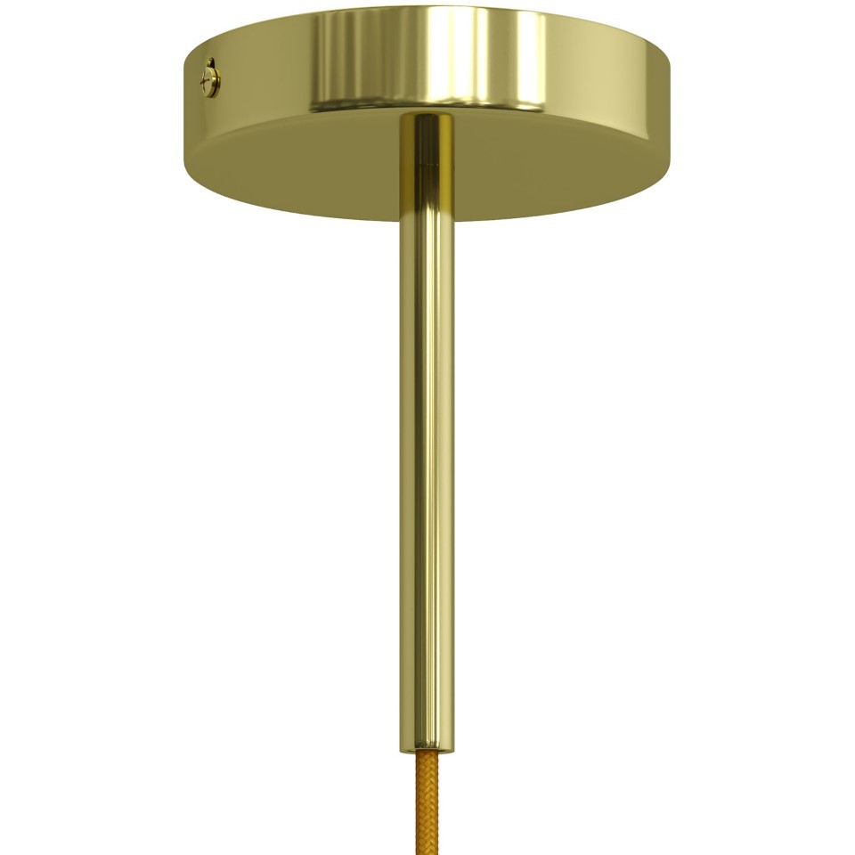 Μεταλλικό στήριγμα καλωδίου 15 cm μαζί με μαστό, παξιμάδι και ροδέλα Χρυσό