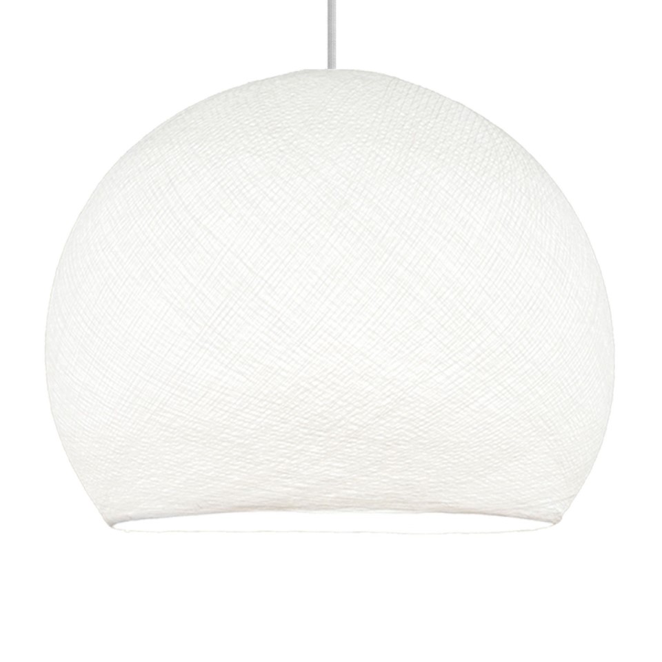 Κρεμαστό Φωτιστικό με Καπέλο Dome από νήμα Λευκό Ø 42 cm