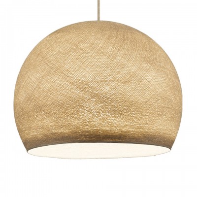 Κρεμαστό Φωτιστικό με Καπέλο Dome από νήμα Μπεζ Της Άμμου Ø 42 cm