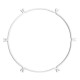 Cage Κύκλος - Κατασκευή για φωτιστικά Λευκό Ø 60 cm