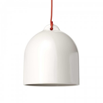 Bell M Καμπάνα Κεραμική για κρεμαστό φωτιστικό, Made in Italy Λευκό Γυαλιστερό