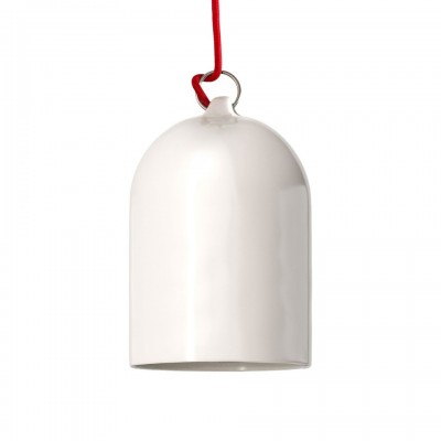 Bell XS Καμπάνα Κεραμική για κρεμαστό φωτιστικό, Made in Italy Λευκό Γυαλιστερό
