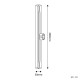 LED Λαμπτήρας Linestra S14d Εφέ Πορσελάνης S14d 500 mm 7W 560Lm 2700K Dimmable - S12