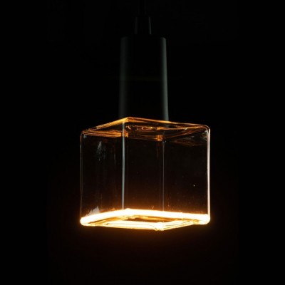 LED Filament Λαμπτήρας Cube Διαφανής σειρά Floating 4,5W Dimmable 2200K