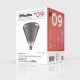 LED Λαμπτήρας H09 Cone 140 Φυμέ 10W E27 Dimmable 1800K