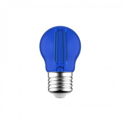 Διακοσμητική Λάμπα LED Filament G45 Globetta Μπλε 1.4W E27