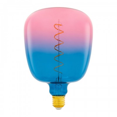 LED Λαμπτήρας Bona XXL Όνειρο Ροζ-Μπλε Filament, Παστελ Σειρα, Σπιράλ Νήμα - 5W E27 Dimmable 2150K