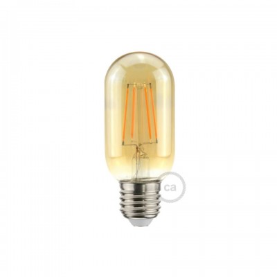 LED Λάμπα Τ45 με Μελί Γυαλί - 5W E27 Dimmable 2000K