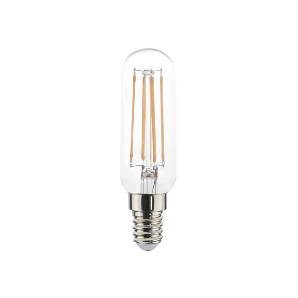 LED Λαμπτήρας Διαφανής Σωληνωτή 4,5W E14 Dimmable
