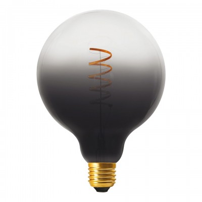 LED Λαμπτήρας Γλόμπος G125 Δίχρωμο Φυμέ Dark Shadow, σειρά Pastel, με Σπιράλ Νήμα Filament 4W E27 Dimmable 1900K