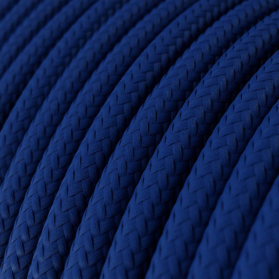 Στρόγγυλο Υφασμάτινο Καλώδιο RM12 - Μπλε 2x0.75