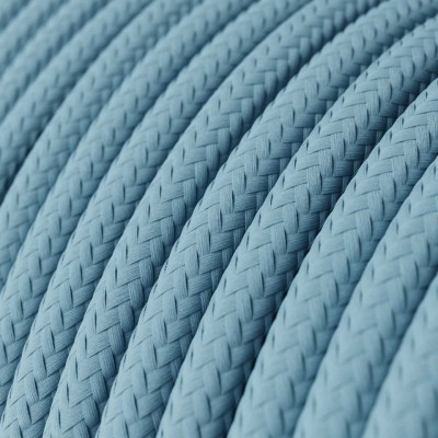 Στρόγγυλο Υφασμάτινο Καλώδιο RM17 - Απαλό Γαλάζιο 2x0.75