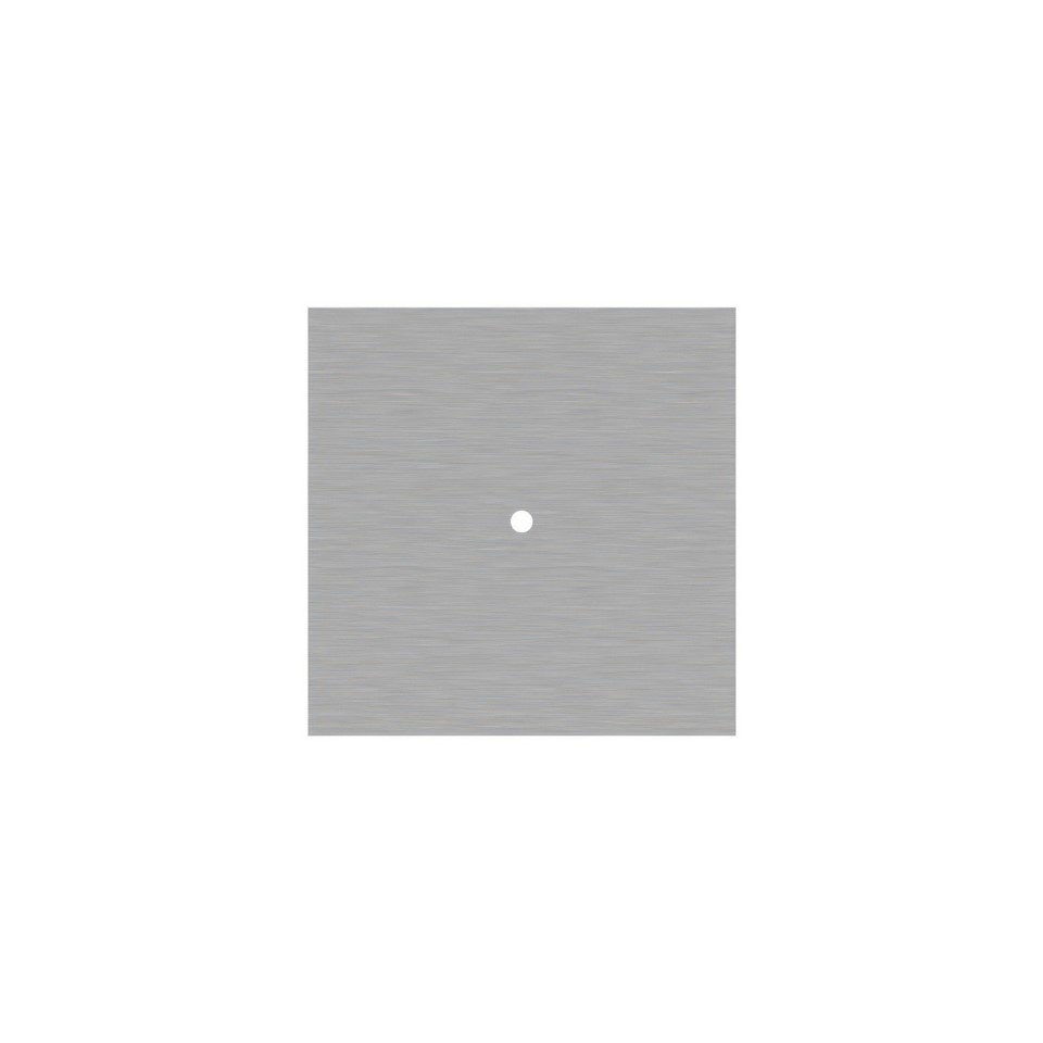 Ροζέτα Rose-One 200mm Τετράγωνη με 1 τρύπα και 4 πλαϊνές τρύπες Νίκελ ΜΑΤ Dibond Λευκό
