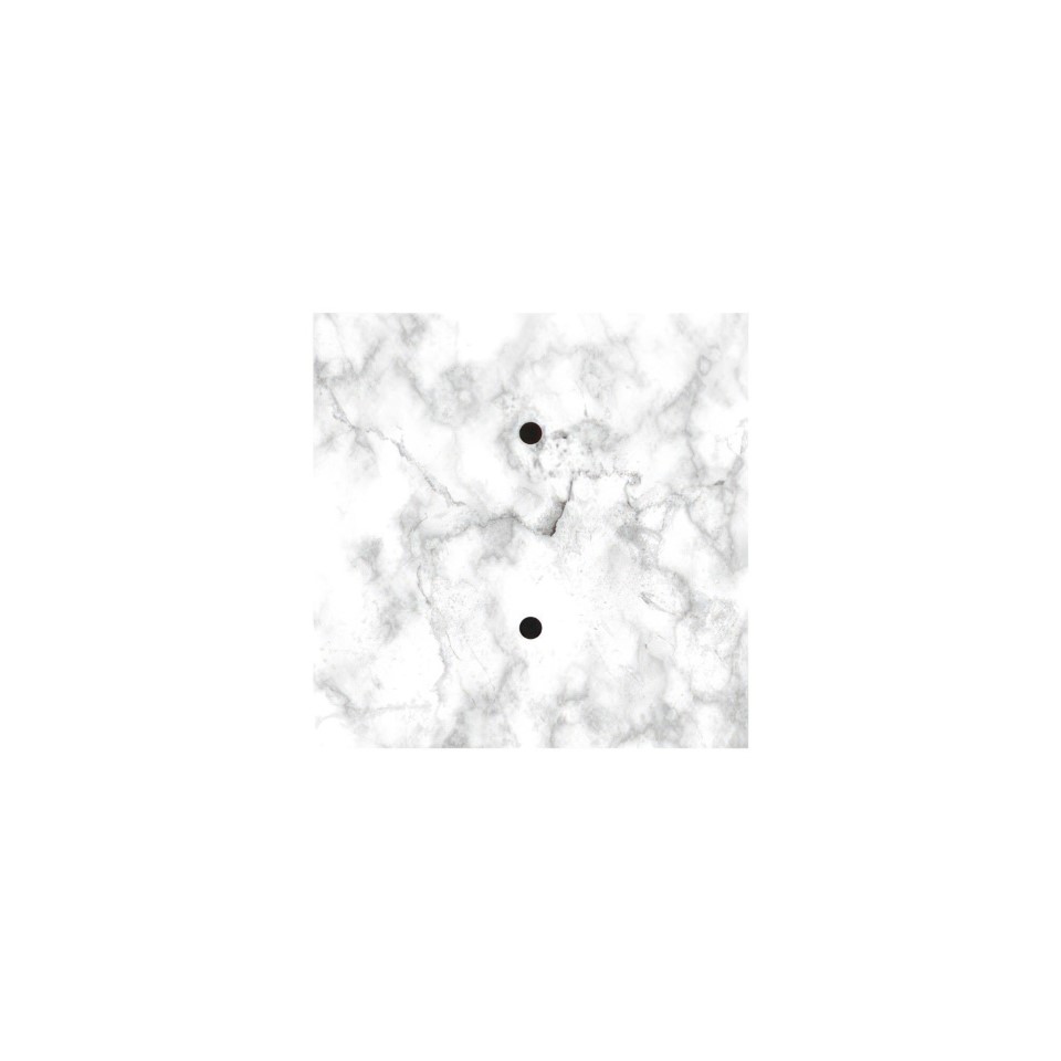 Ροζέτα Rose-One 200mm Τετράγωνη με 2 τρύπες και 4 πλαϊνές τρύπες Λευκό Μάρμαρο Λευκό