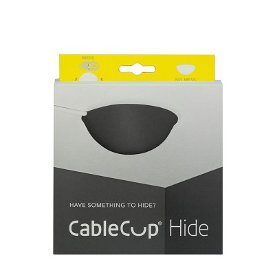 Ροζέτα Φωτιστικού Σιλικόνης Cable Cup® Hide Μαύρο