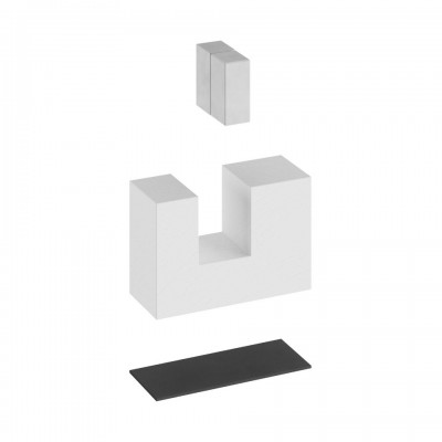 Ξύλινα Πόδια Στήριξης, βάση για επιτραπέζια φωτιστικά σετ 3 τμχ Λευκό
