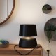 Υφασμάτινο Καπέλο Athena Ε27 για επιτραπέζιο φωτιστικό - Made in Italy Μαύρο