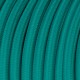 Στρόγγυλο Υφασμάτινο Καλώδιο Vertigo Γυαλιστερό - Αυθεντικό Creative-Cables - RM71 Τιρκουάζ / 2x0.75mm / 3x0.75mm 2x0.75