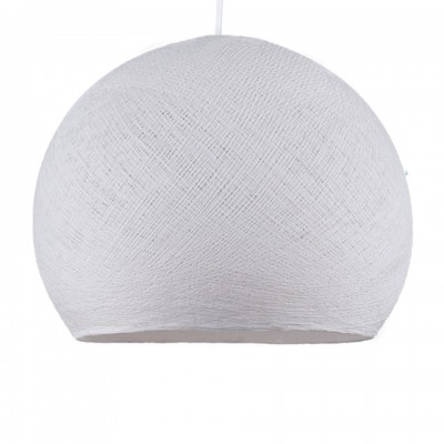 Καπέλο για φωτιστικό Μπάλα Dome από νήμα πολυεστέρα Λευκό Ø 35 cm