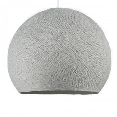 Καπέλο για φωτιστικό Μπάλα Dome από νήμα πολυεστέρα Ανοιχτό Γκρι Ø 31 cm