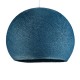 Καπέλο για φωτιστικό Μπάλα Dome από νήμα πολυεστέρα Πετρολ Μπλε Ø 35 cm