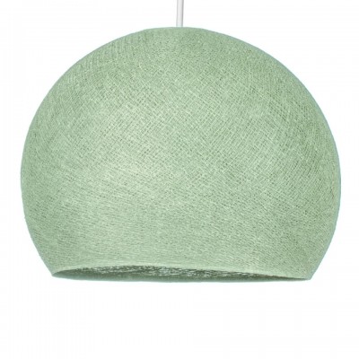 Καπέλο για φωτιστικό Μπάλα Dome από νήμα πολυεστέρα Πράσινο Γαλακτερό Ø 31 cm