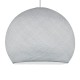 Καπέλο για φωτιστικό Μπάλα Dome από νήμα πολυεστέρα Ανοιχτό Γκρι Ø 31 cm