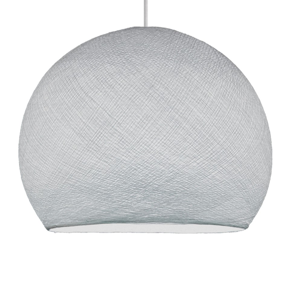 Καπέλο για φωτιστικό Μπάλα Dome από νήμα πολυεστέρα Ανοιχτό Γκρι Ø 35 cm