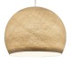 Καπέλο για φωτιστικό Μπάλα Dome από νήμα πολυεστέρα Μπεζ Της Άμμου Ø 42 cm