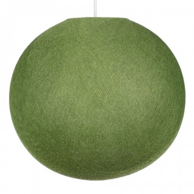 Καπέλο για φωτιστικό Σφαίρα Globe από νήμα πολυεστέρα Πράσινο Ελιάς Ø 31 cm