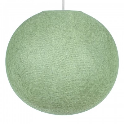 Καπέλο για φωτιστικό Σφαίρα Globe από νήμα πολυεστέρα Πράσινο Γαλακτερό Ø 25 cm