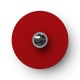 Mini Ellepi 'Solid Color' Μεταλλικό Πιάτο για κρεμαστό φωτιστικό, Διάμετρος 24 cm, Made in Italy Matt red - Γυαλιστερό Κόκκινο - Κόκκινο Ματ