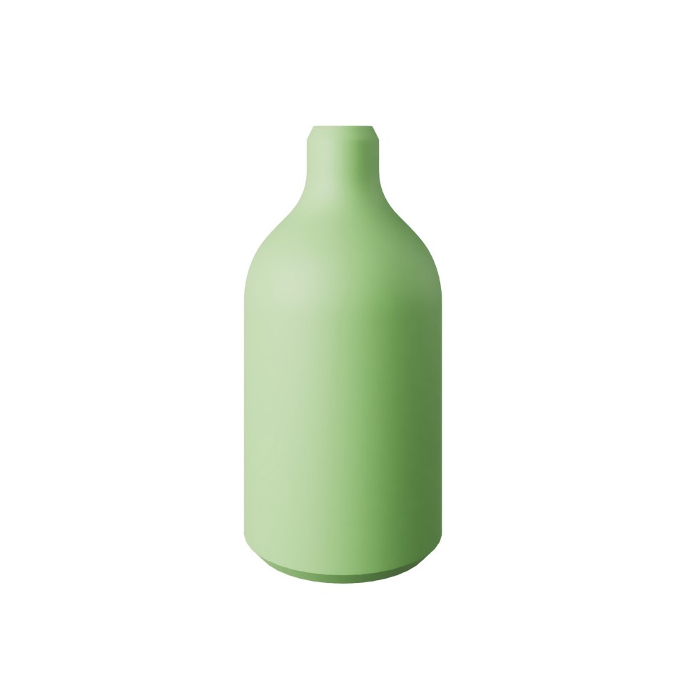 Ντουί Σιλικόνης E27 με κρυφό στήριγμα καλωδίου Απαλό Πράσινο