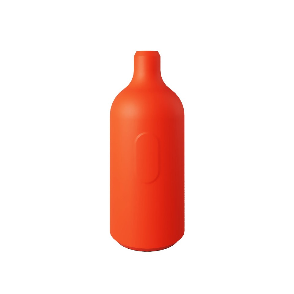 Ντουί με Διακόπτη Σιλικόνης E27 με κρυφό στήριγμα καλωδίου Πορτοκαλί