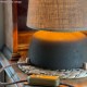 Υφασμάτινο Καπέλο Athena Ε27 για επιτραπέζιο φωτιστικό - Made in Italy Γιούτα φυσική