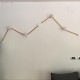 Ξύλινο Εξάρτημα Ροζέτα Οβάλ DIY με 2 τρύπες στο πλάι για Καλώδιο Γιρλάντας - Σειρά Filé. Made in Italy Λευκό