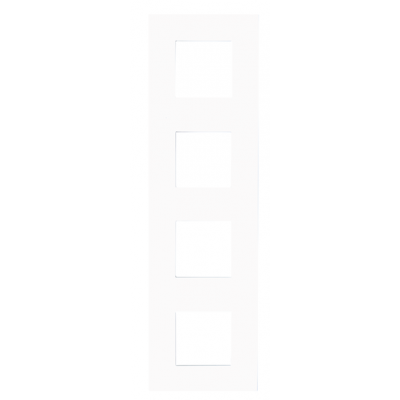 Πλαίσιο 8 Στοιχειων (2+2+2+2) 71mm INO Λευκό