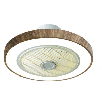 Ceiling Fan with Light AELIA White LED 36W Dimmable