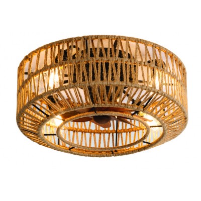 Ceiling Fan with Light Source Isa Ø50cm 4xE27 Rattan