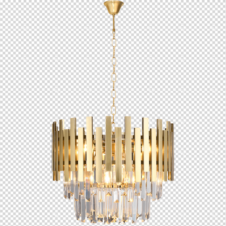 Multi-Light Pendant Lamp Aspen 6xE14 Ø45cm Gold
