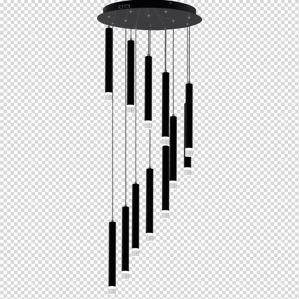 LED Pendant Lamp Carbon Ø45cm Black