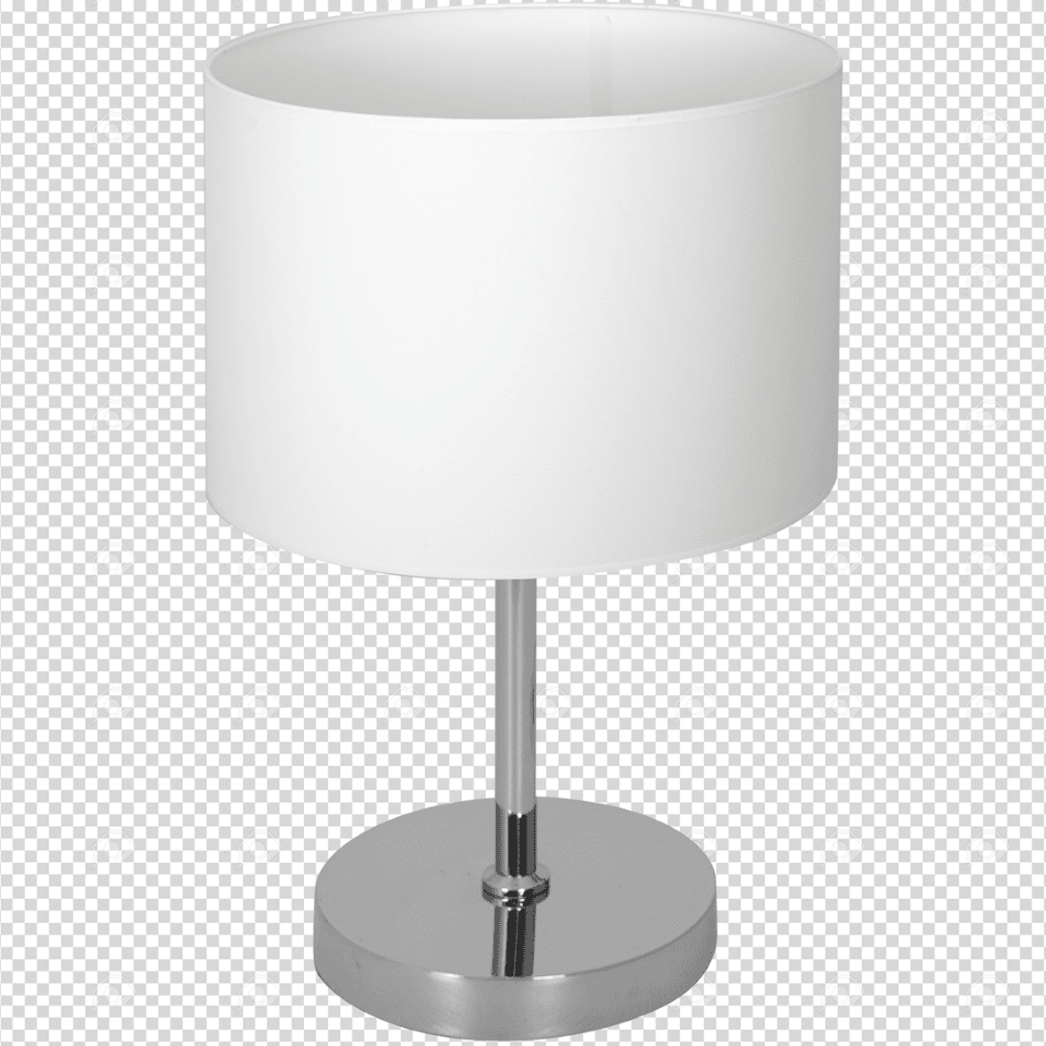 Table Lamp Casino with shade White Silver