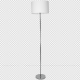 Floor Lamp Casino with shade 155cm White Silver